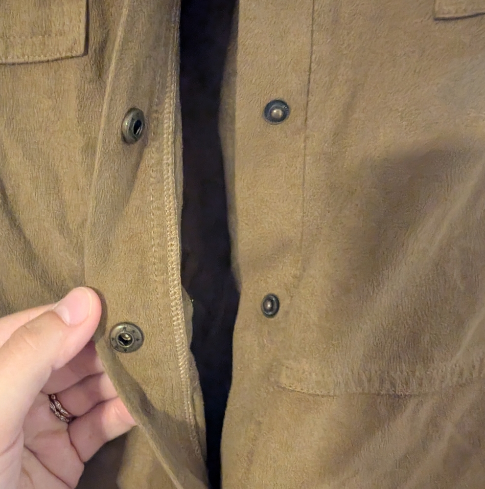 2/$40 ✨Reitmans Faux Suede Button Up - Picture 5 of 5